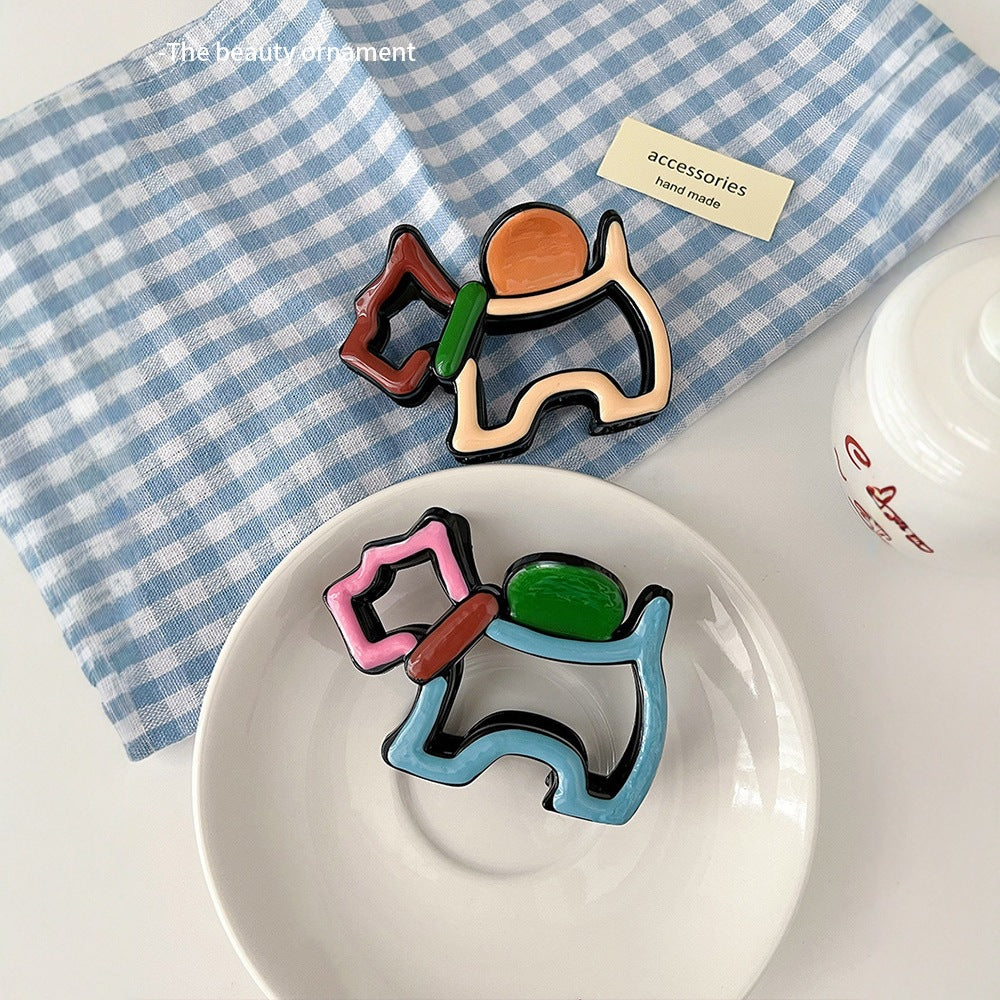 Wholesale Puppy Clamp Women's New High-end Shark Clip Traceless Hairpin Back of Head